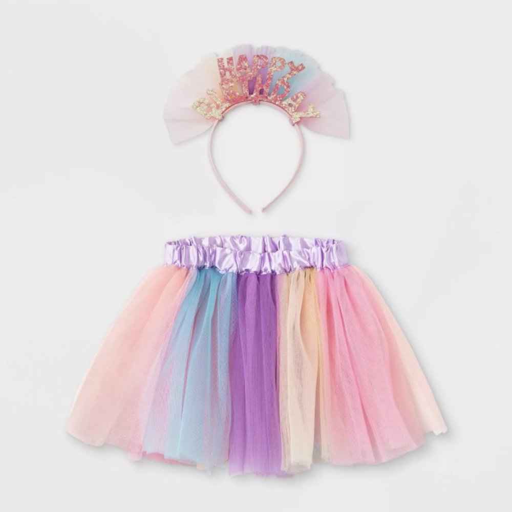 Toddler Girls Happy Birthday Tutu Set - Cat & Jack